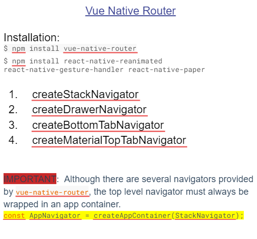 vue native router